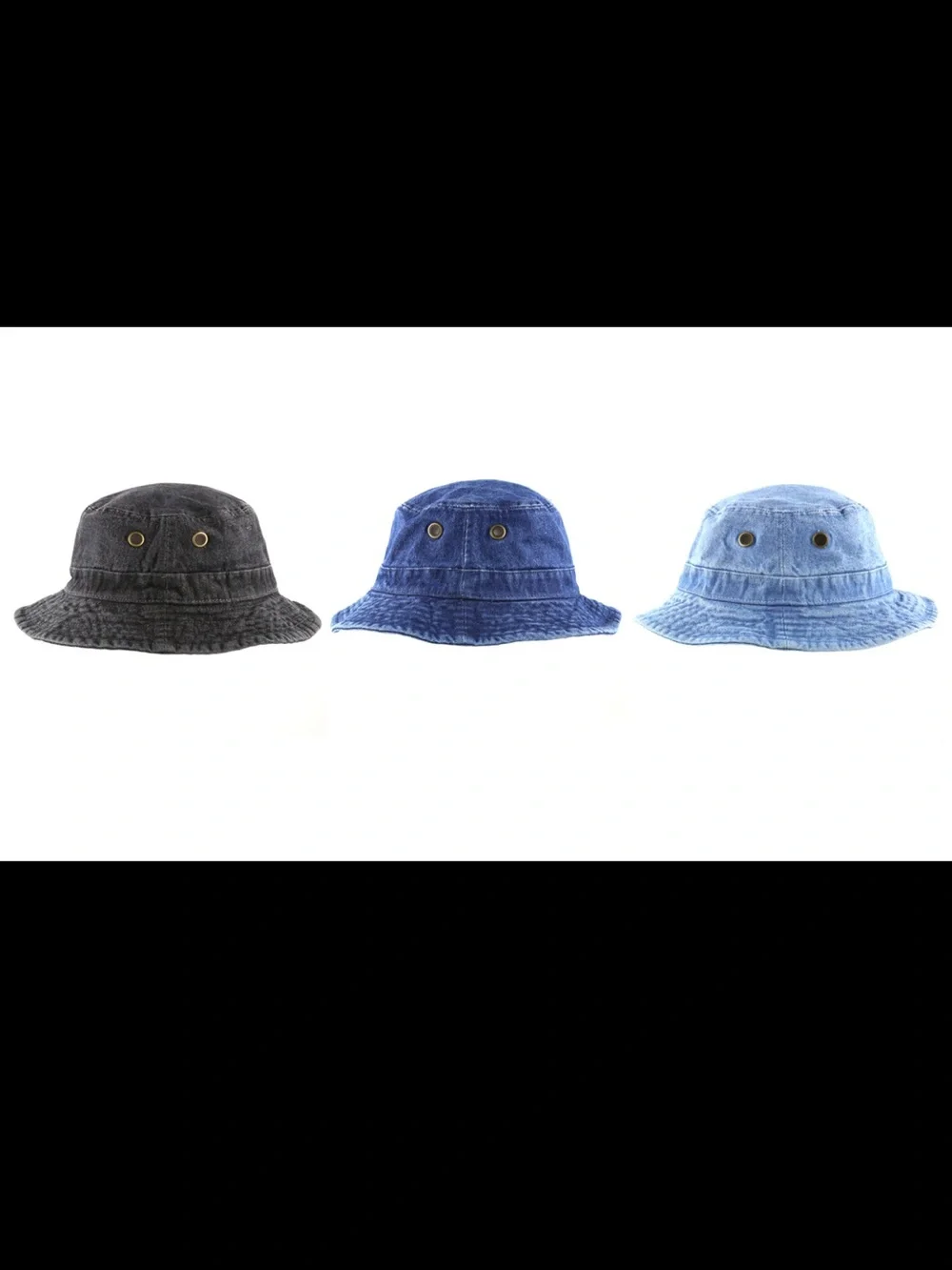 Newhattan Light Blue Denim Bucket Hat